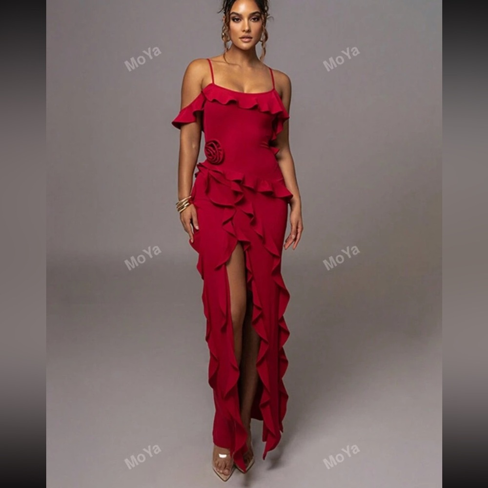 Sexy red dress
